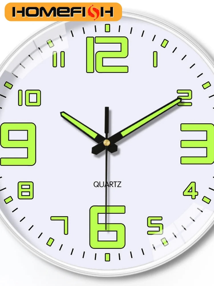 Silent Luminous Wall Clock – 8 Inch