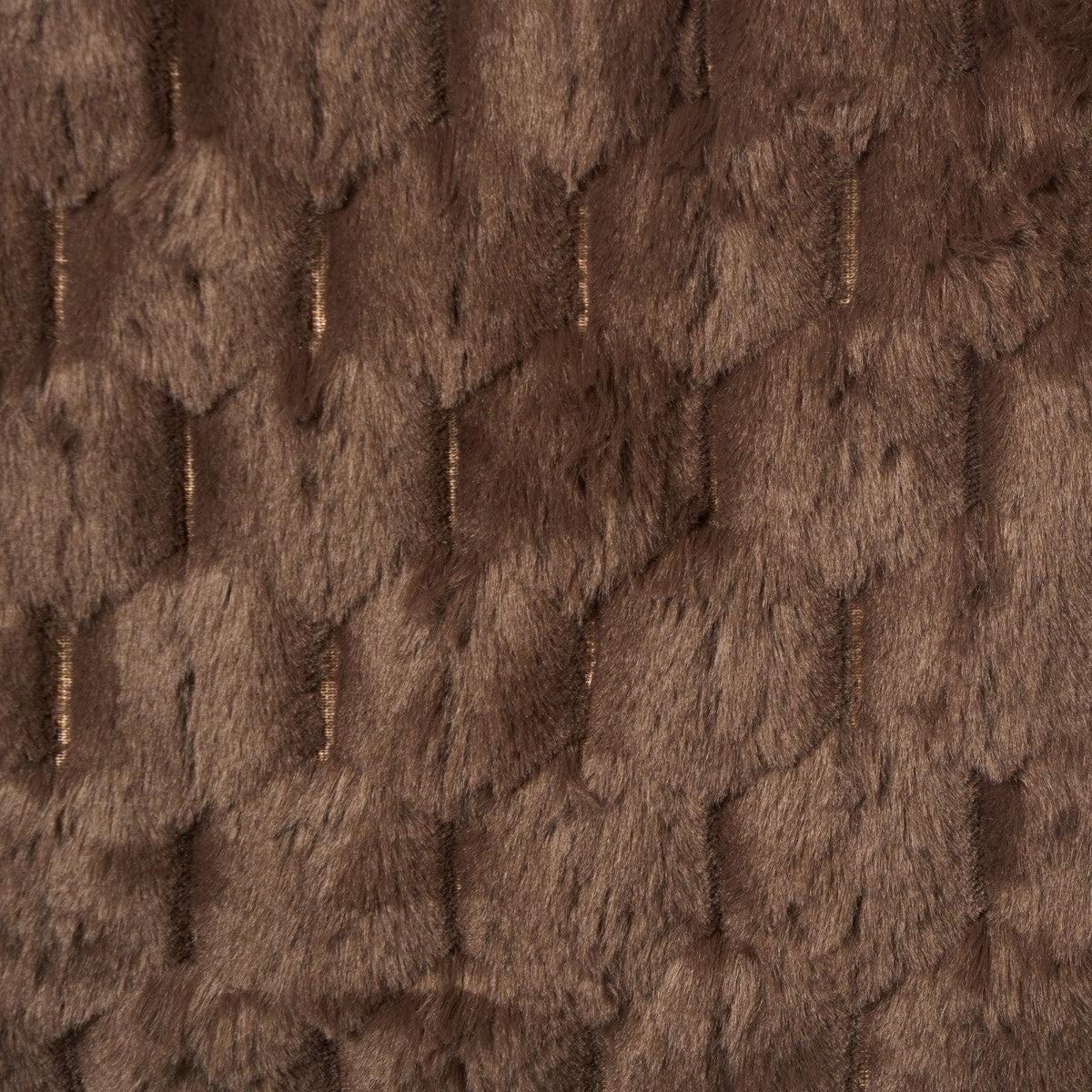 Waffle Faux Fur Throw – Chocolate