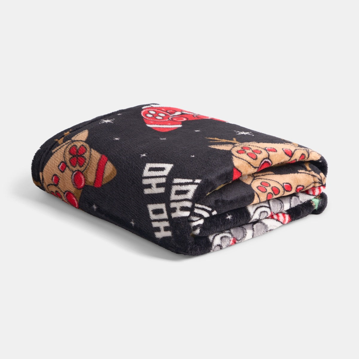 Christmas Gaming Throw – Black