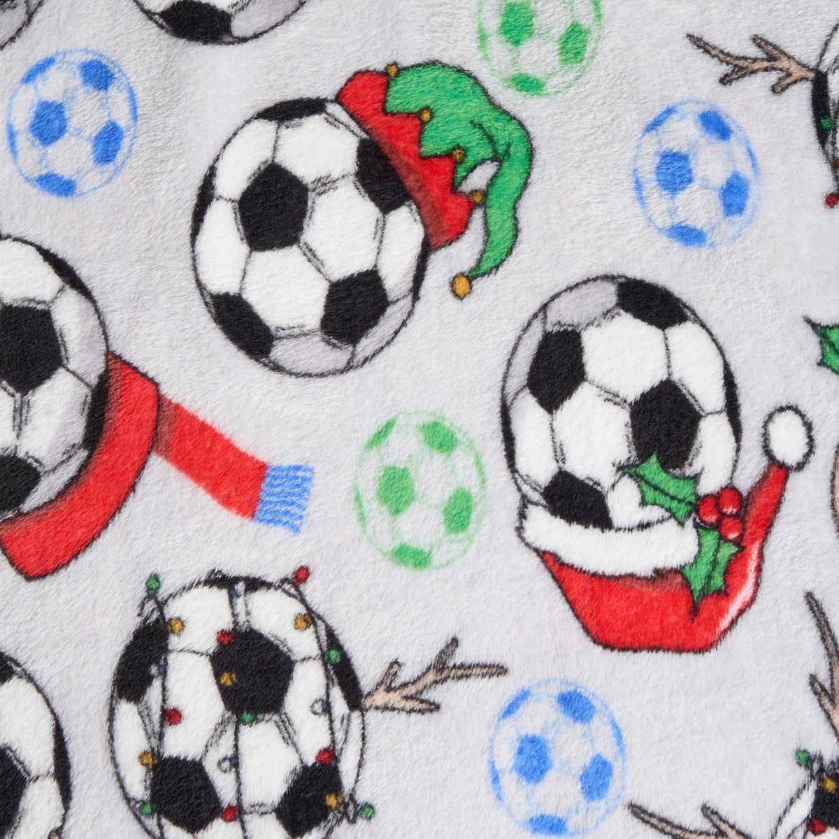 Christmas Football Throw – Grey