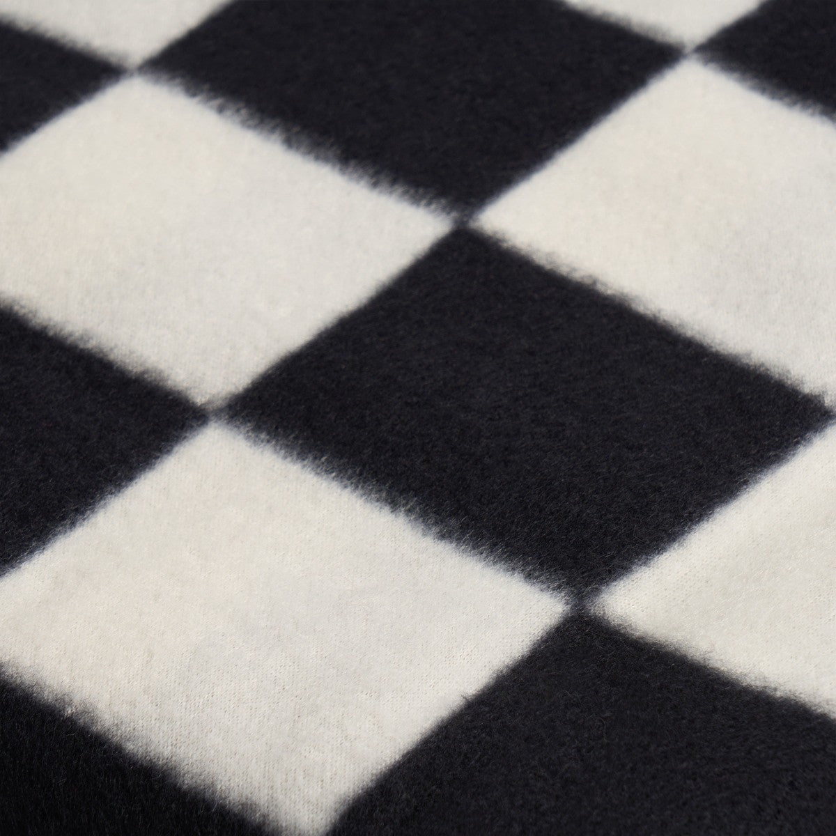 Checkerboard Fleece Throw – Monochrome