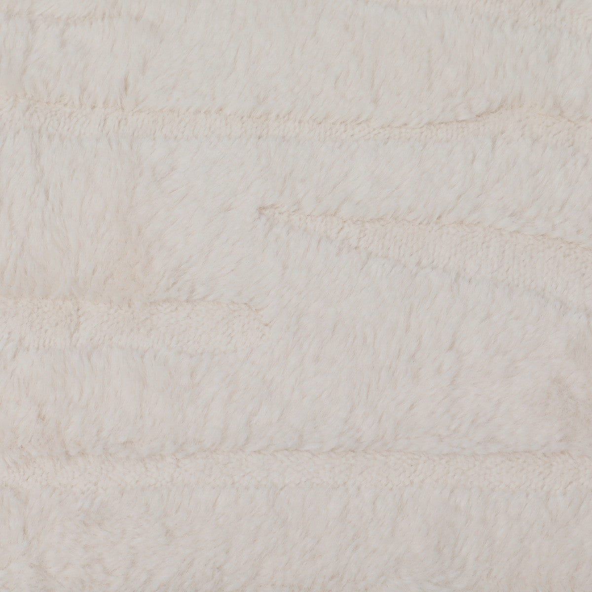 Carved Faux Fur Throw – Stone