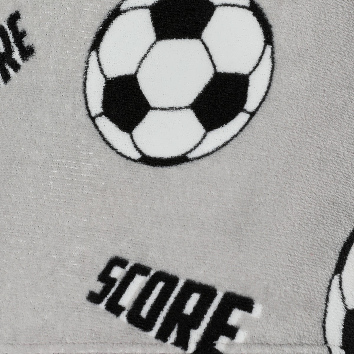 Kids Football Print Throw – Grey