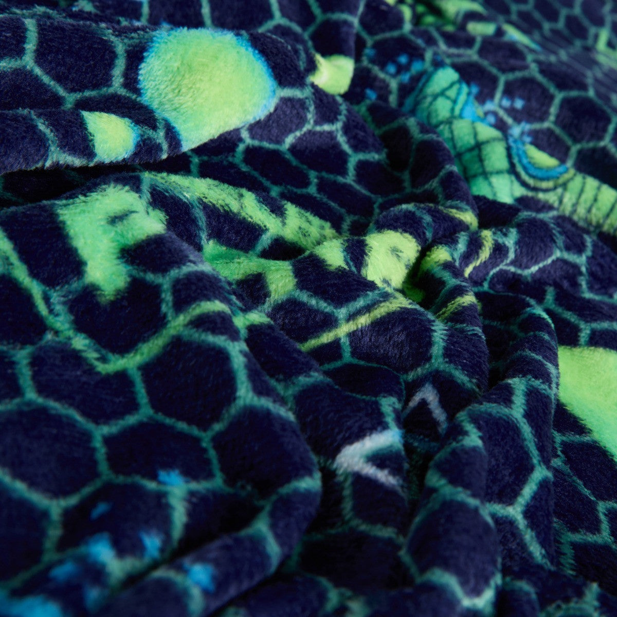 Kids Gaming Controller Print Throw – Green/Blue