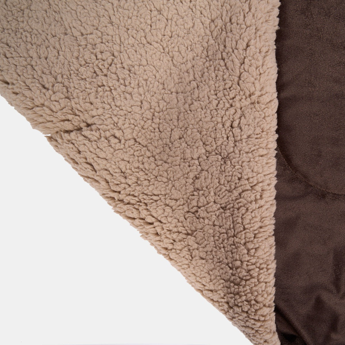 Sherpa Soft Quilted Pet Blanket – Chocolate