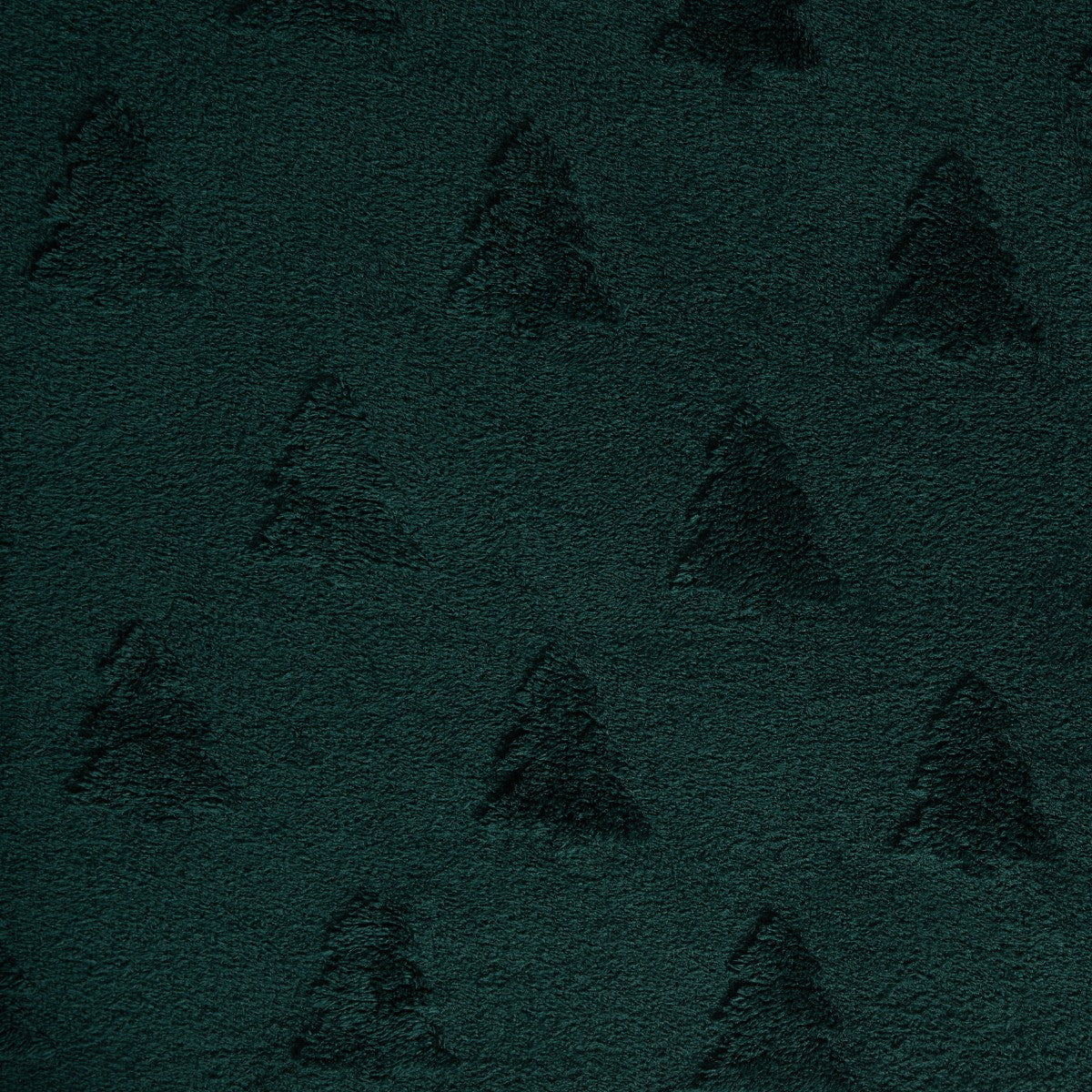 Tufted Winter Tree Teddy Fleece Throw – Green