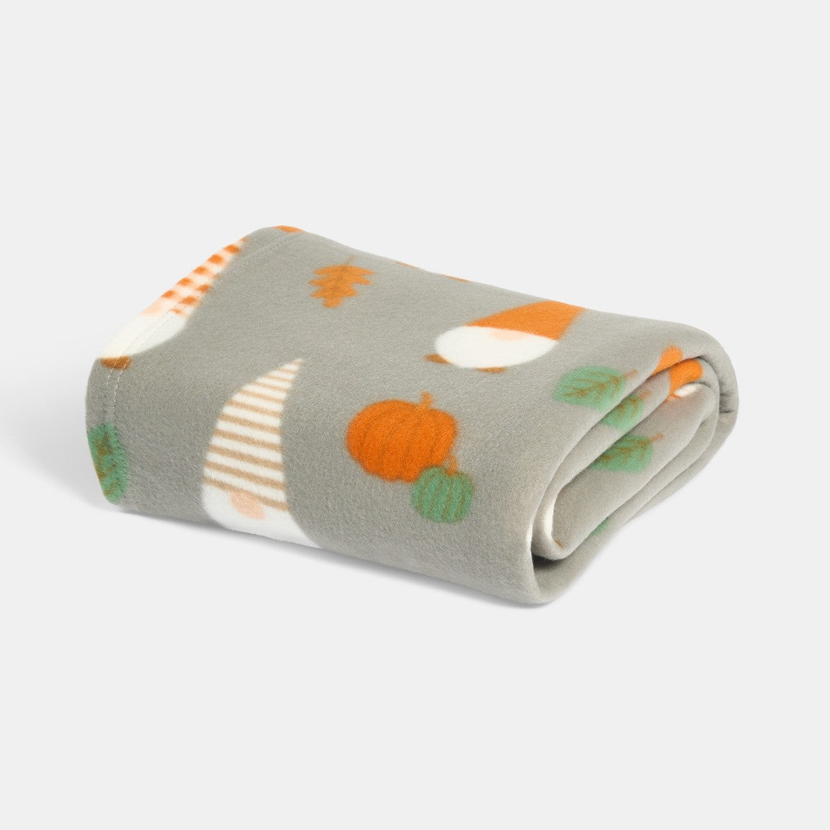 Autumnal Gonk Polar Fleece Throw – Charcoal