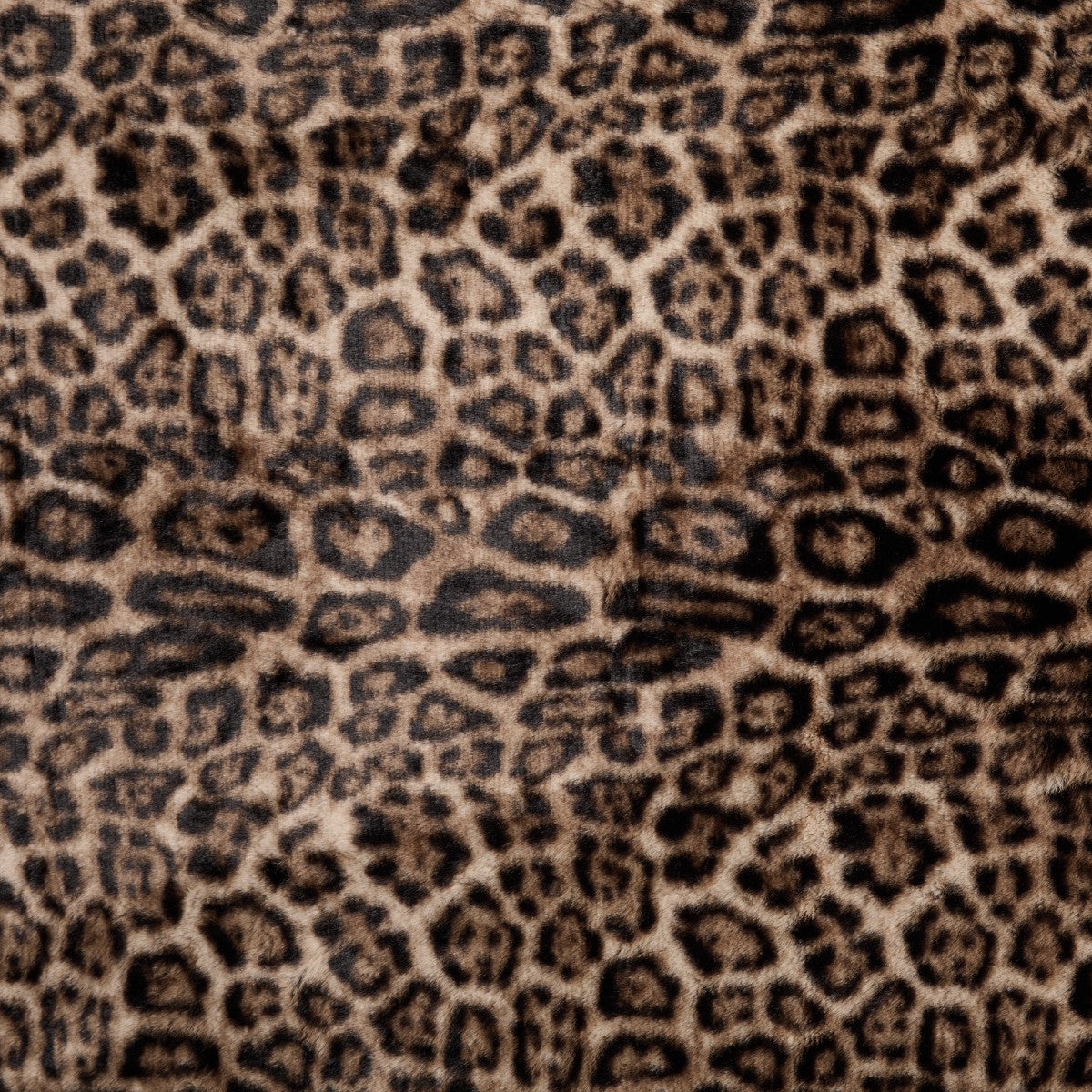 Leopard Faux Fur Throw – Brown