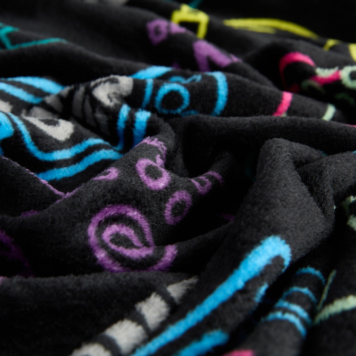 Kids Gaming Print Throw – Black