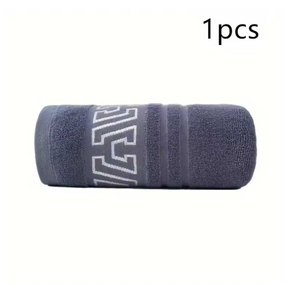 Thick cotton bath towel in Slate Grey