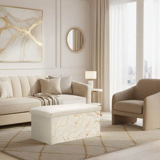 Luxury Marble Design Storage Box – Mink