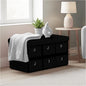 Large Ribbed Storage Boxes With Lid – Black
