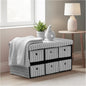 Large Ribbed Storage Boxes With Lid – Grey
