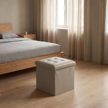 Elegant Leather Storage Box With Lid – Natural
