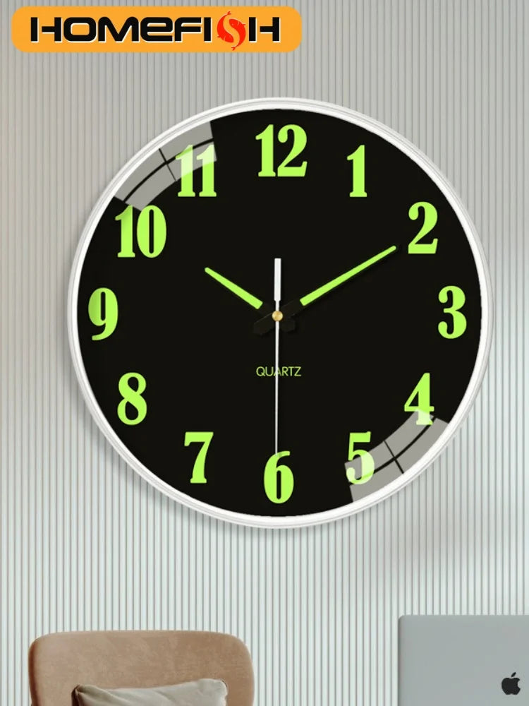 Silent Luminous Wall Clock – 8 Inch