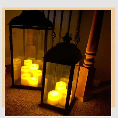 LED Flickering Tealights – 50 Pack