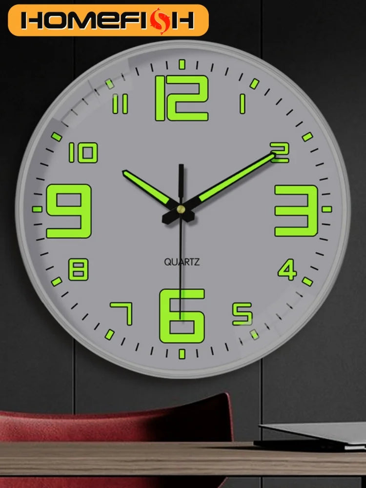 Silent Luminous Wall Clock – 8 Inch