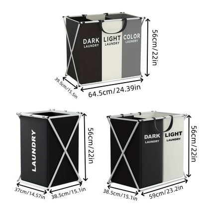 Large Divided Laundry Hamper with Sorting Sections