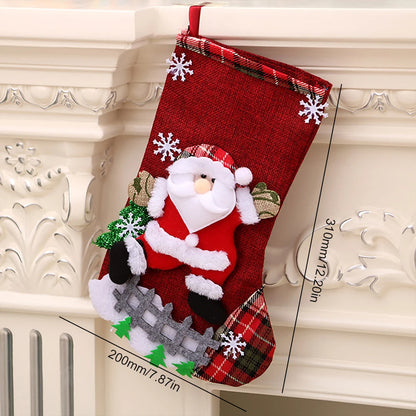 Plush Christmas Stockings – Set of 4