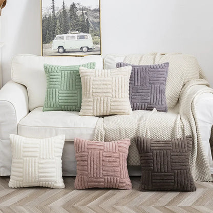 Faux Fur Plush Cushion Cover 45 x 45cm