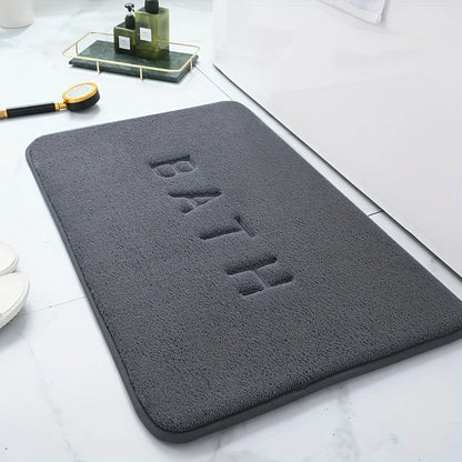 Soft Absorbent Bath Mat – Dark Grey 40 x 60cm