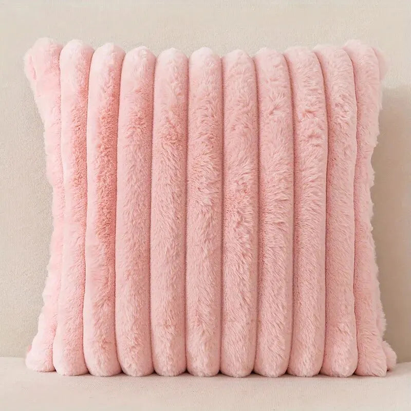 Chunky Corduroy Cushion Cover 45 x 45cm - Blush Pink