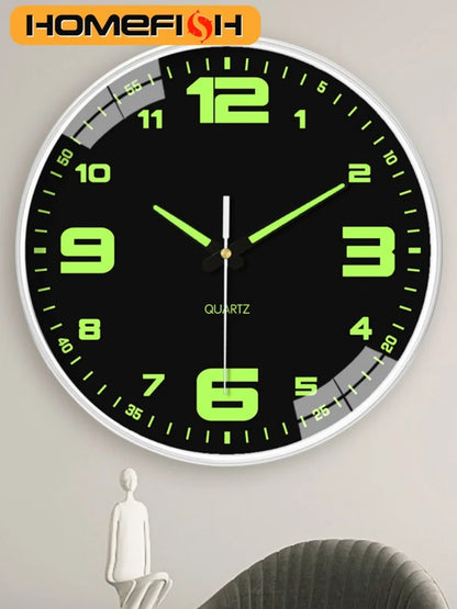 Silent Luminous Wall Clock – 8 Inch