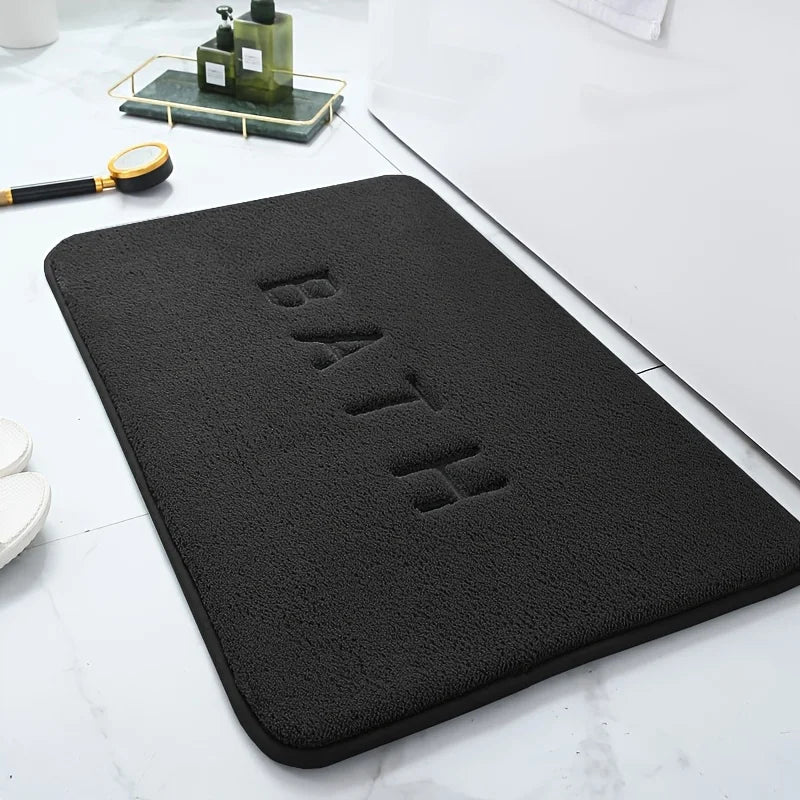 Soft Absorbent Bath Mat – Dark Grey 40 x 60cm