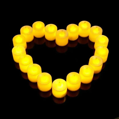 LED Flickering Tealights – 50 Pack