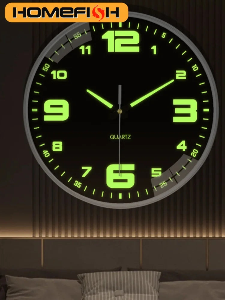 Silent Luminous Wall Clock – 8 Inch