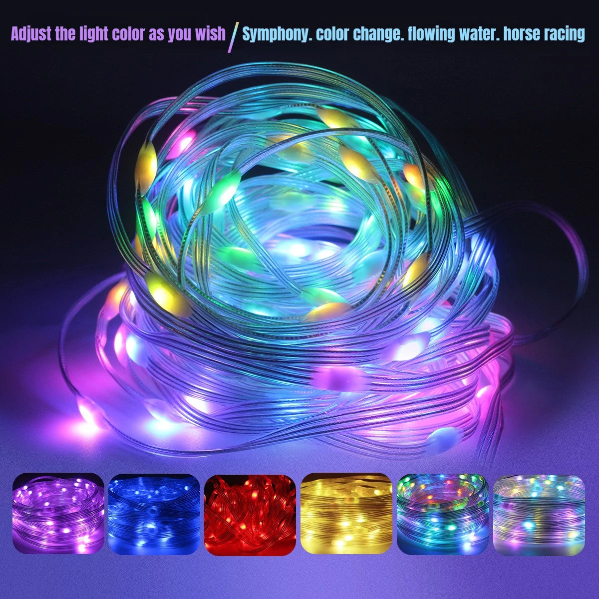 Colour Changing USB Fairy Lights with App & Remote
