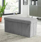 Luxury Fabric Storage Chest With Lid – Grey