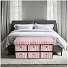 Large Ribbed Storage Boxes With Lid – Pink