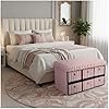 Large Ribbed Storage Boxes With Lid – Pink