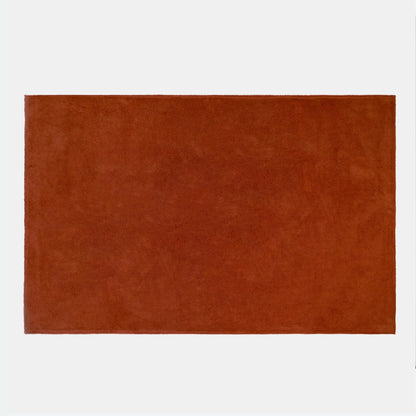 Teddy Fleece Throw – Rust