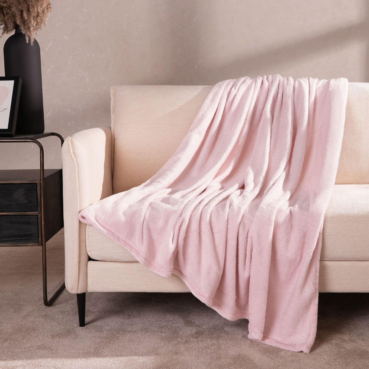 Supersoft Throw – Blush Pink