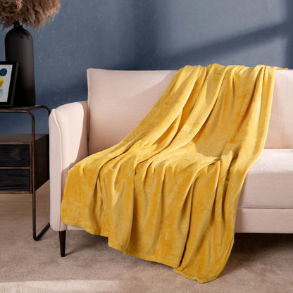 Supersoft Throw – Ochre Yellow