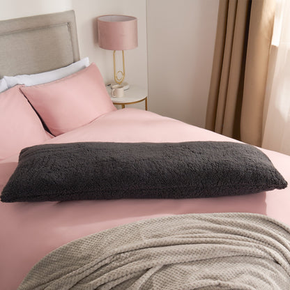 Teddy Bolster Pillow – Charcoal