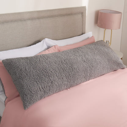 Teddy Bolster Pillow – Grey