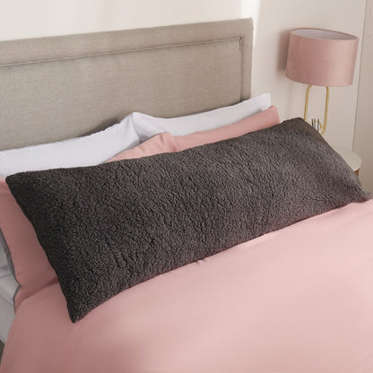 Teddy Bolster Pillow – Charcoal