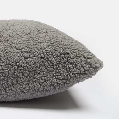 Teddy Bolster Pillow – Grey