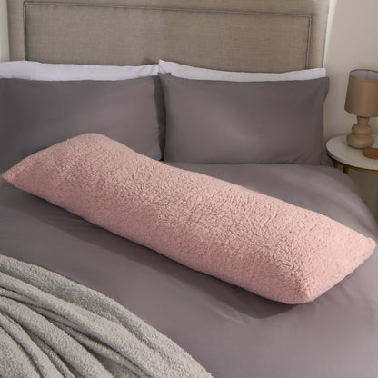 Teddy Bolster Pillow – Blush