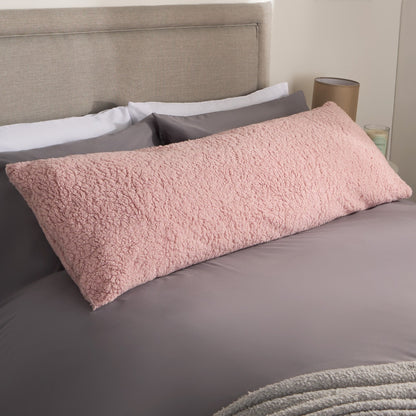 Teddy Bolster Pillow – Blush