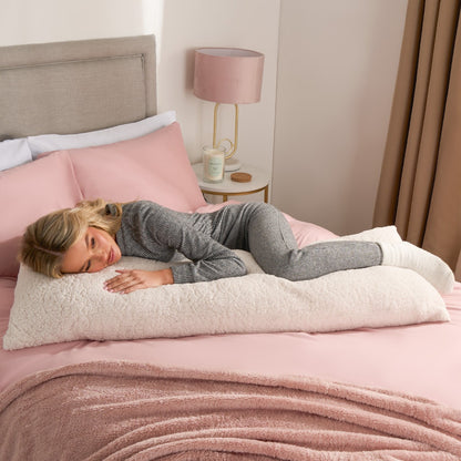 Teddy Bolster Pillow – Cream