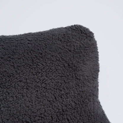Teddy Cuddle Cushion – Charcoal