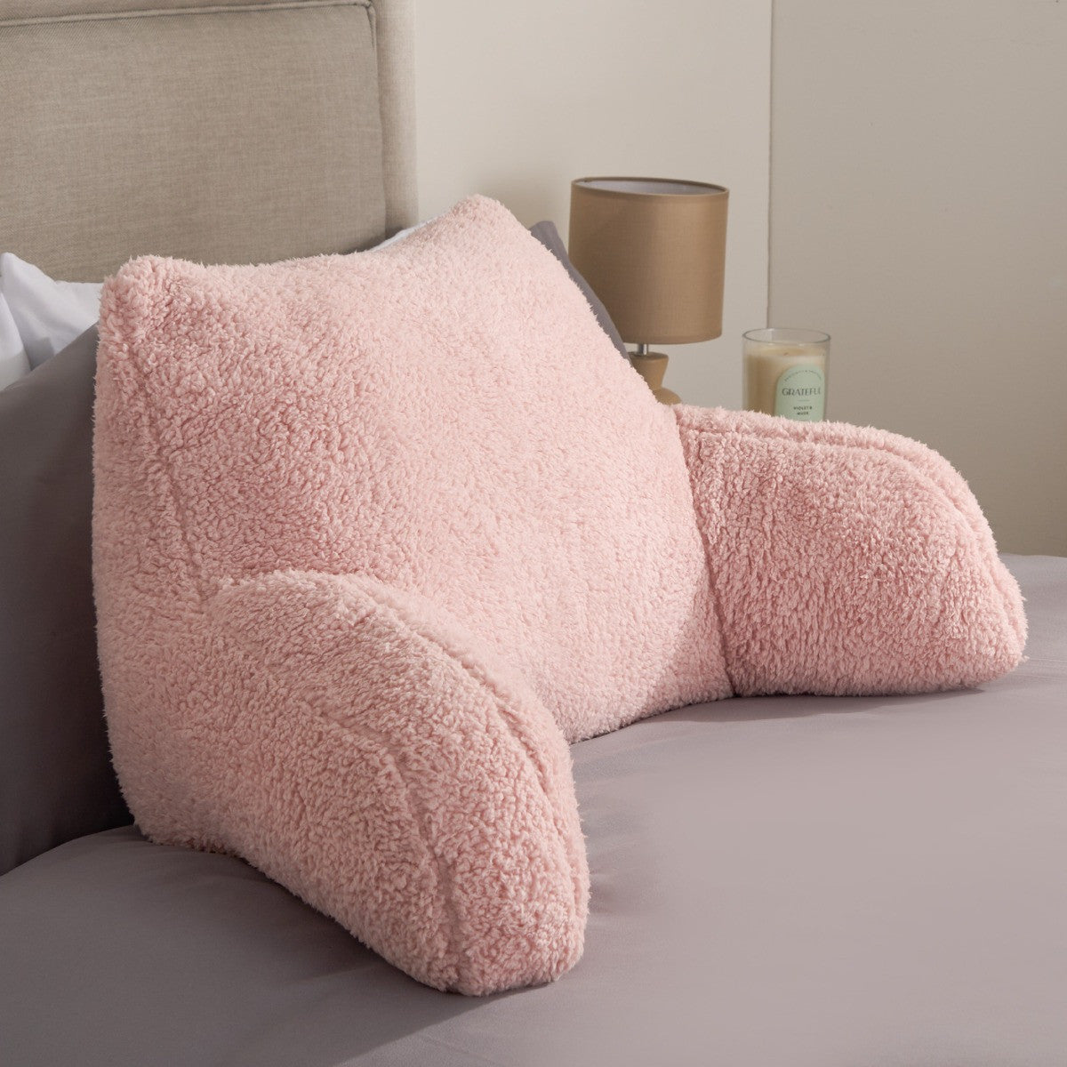 Teddy Cuddle Cushion – Blush