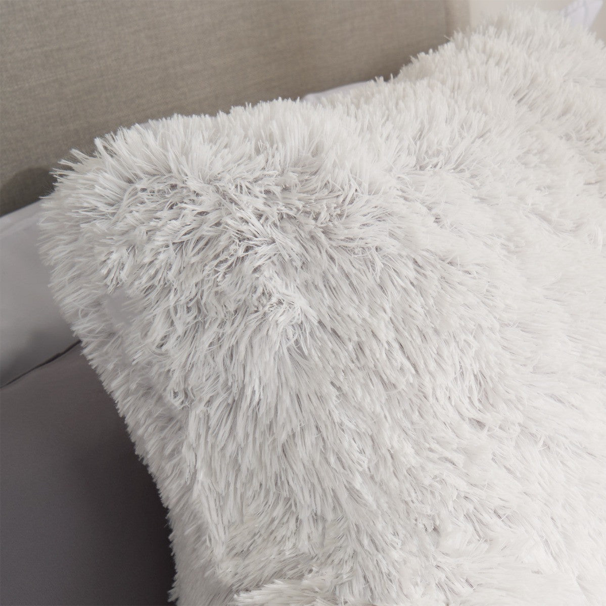 Long Hair Cuddle Cushion – Grey