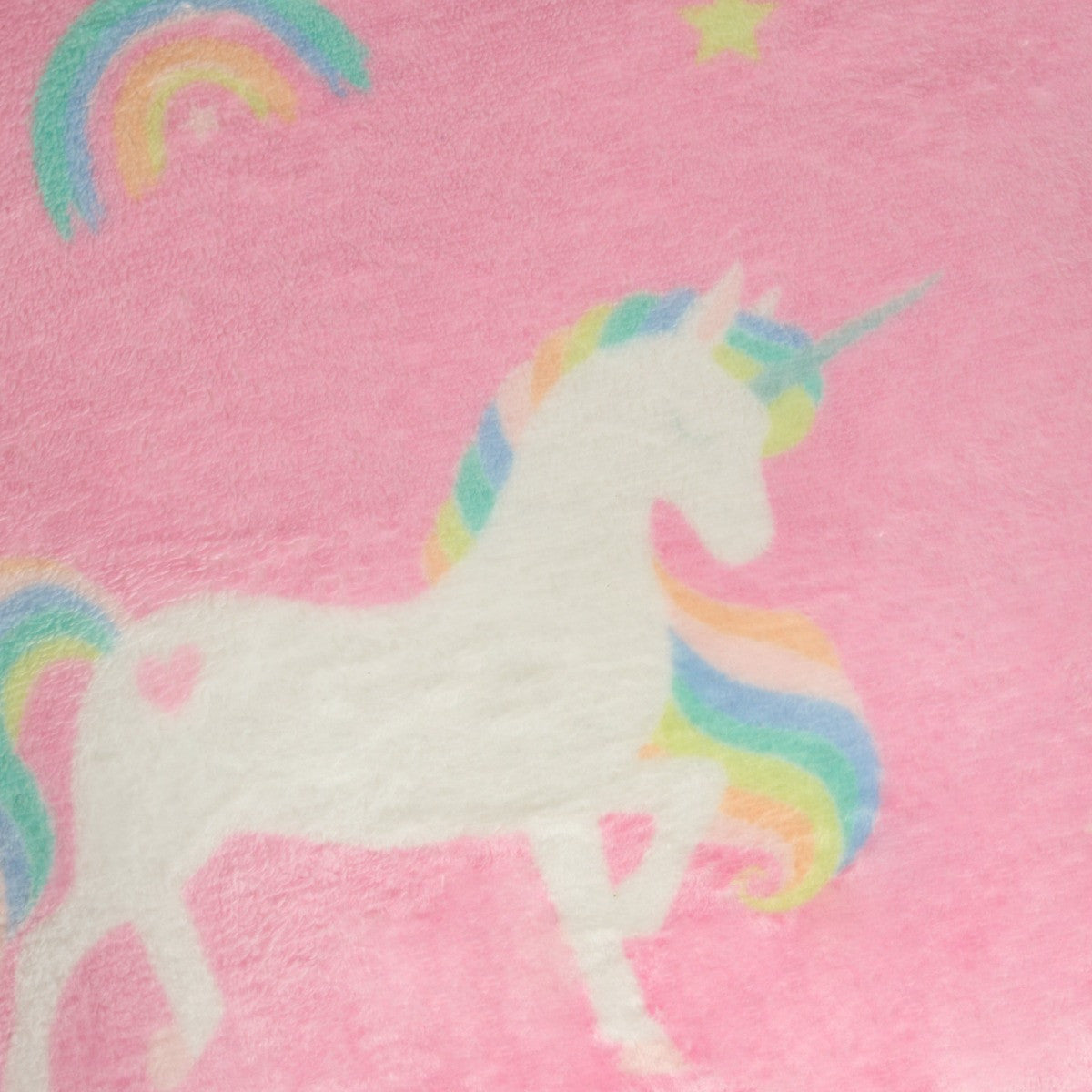 Kids Fleece Cuddle Cushion – Unicorn - Pink