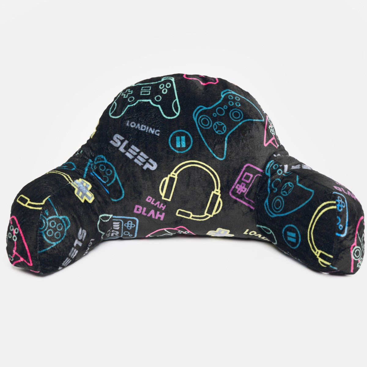 Kids Fleece Cuddle Cushion – Gaming - Black