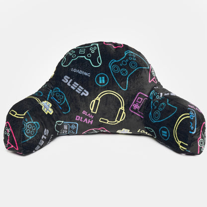 Kids Fleece Cuddle Cushion – Gaming - Black